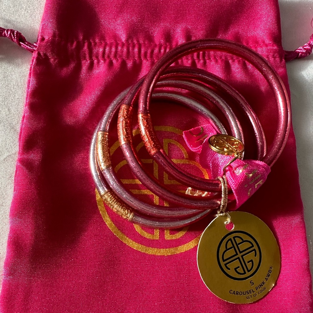 CAROUSEL PINK ALL WEATHER BANGLES® (AWB®) - SERENITY PRAYER